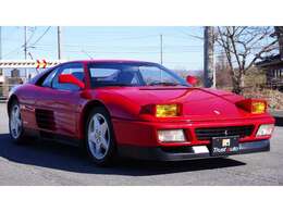 1991年　フェラーリ　348tb　新車並行　5F　左ハンドル　ロッソコルサ　走行12631km