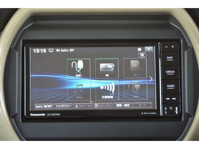 Apple　CarPlay/Android　Autoスマホアプリ対応、ネット動画、フルセグTV、Bluetooth接続、USB接続など多彩なメディアに対応しています＾＾