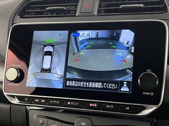 上から丸見えアラウンドビューモニター付きです。