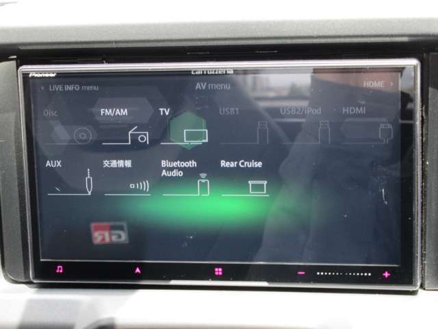 フルセグテレビ、CD、DVD、HDMI、USB、Bluetooth接続OK！