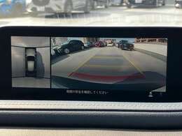 360°モニター付き！コーナーセンサーと連動して運転を快適にサポート！