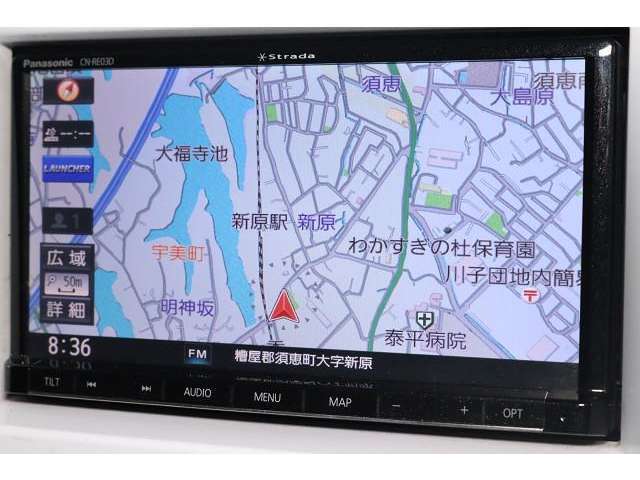 ナビを装備！　施設名などから、すぐに最適ルートを検索します。（機種によりナビやコネクトサービス等ご利用の際は、別途契約が必要となる場合があります）