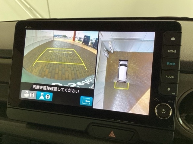 全方位モニターがついています！　車の周囲を360°安全確認できるので、普段の駐車はもちろんの事、縦列駐車や幅寄せの際にも活躍してくれますよ。