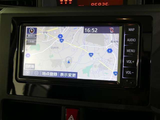 目的地をセットして迷わず目的地にGO！※地図更新（有料）をすることにより新しい道を案内する事が出来ます。【製造年式により、地図の更新（有料）が出来ない物もあります。】