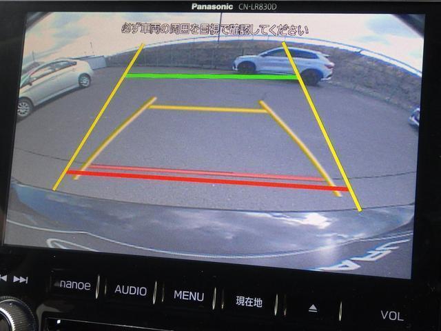 バックモニターの画面です。後退時の安全を確認することが出来ます。