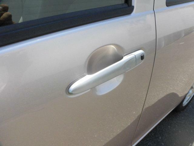 握りやすいグリップタイプのドアハンドルです。リクエストスイッチを使用してキーレスでドアのロックを解除できます。