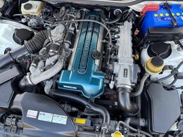 2JZ-GTE！3000ccのツインターボで純正のままでも太いトルクがありますがチューンアップの伸びしろも十分です！さらに耐久性にも定評がありまさに名機！タイベル交換歴もございます1