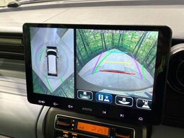【全方位モニター用カメラ】専用のカメラにより、上から見下ろしたような視点で360度クルマの周囲を確認することができます☆死角部分も確認しやすく、狭い場所での切り返しや駐車もスムーズに行えます。
