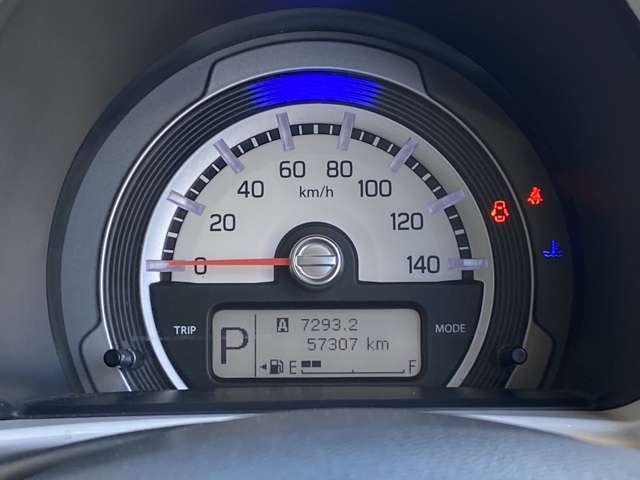 見やすいスピードメーターで安全かつ滑らかな走りを☆ 外気温、時刻、走行距離、ガソリン残量などもこちらで確認することができます！
