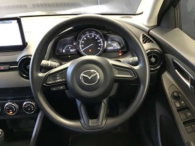 ハンドルも手にしっくり馴染み、握りやすくしっかり車の情報が伝わってきます。
