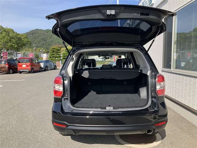 荷室は広くたくさんの荷物を載せることができます。