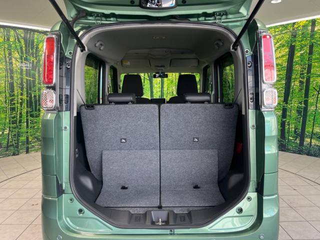 普段のお買い物や通勤、送迎等に十分な荷室スペースを確保しております。セカンドシートを倒すと、大きな荷物の積載も可能です♪