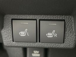 【シートヒーター】寒い日に重宝するシートヒーター！エアコンより早く温まってくれるので寒がりの人も安心ですね♪エアコンの温風は乾燥するから苦手、という方にもをおすすめです。