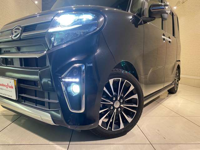 アルミホイール、エアロパーツ、足廻り、マフラー、カスタムオーディオ等も受け付けております。当店で購入された方はもちろん、車両の持ち込みもOK！お客様の理想のカスタムカーを創ります！