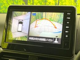 【アラウンドビューモニター】専用のカメラにより、上から見下ろしたような視点で360度クルマの周囲を確認することができます☆死角部分も確認しやすく、狭い場所での切り返しや駐車もスムーズに行えます。