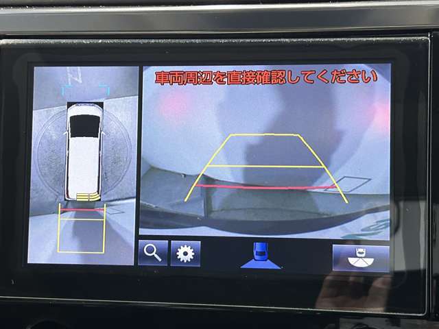 【全周囲/全方位/アラウンドビューモニター機能】全周囲カメラも付いているので安心です！！！ 女性でも楽々駐車可能ですね！！！
