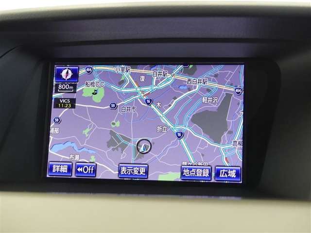 目的地をセットして迷わず目的地にGO！※地図更新（有料）をすることにより新しい道を案内する事が出来ます。【製造年式により、地図の更新（有料）が出来ない物もあります。】