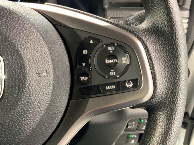 クルーズコントロールを装備しています。高速道路などで一定の速度で走ってくれるので運転が楽ですよ！速度を設定できますので、スピードの出しすぎにも注意できます。