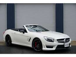AMG　SL63　ダイナミックパッケージ　正規ディーラー車　左ハンドル　外装：ダイヤモンドホワイト　内装：ブラックナッパレザー