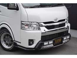 Dynastyデザートラインフロントハーフスポイラー！DynastyデザートラインABS製4連LEDデイライト！