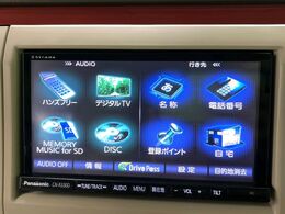 【ナビゲーション】目的地までしっかり案内してくれる使いやすいナビ。Bluetooth接続すればお持ちのスマホやMP3プレイヤーの音楽を再生可能！毎日の運転がさらに楽しくなります！！