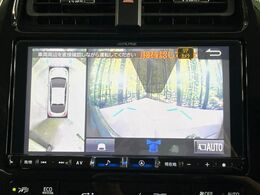 【パノラミックビューモニター】専用のカメラにより、上から見下ろしたような視点で360度クルマの周囲を確認することができます☆死角部分も確認しやすく、狭い場所での切り返しや駐車もスムーズに行えます。