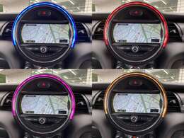 純正ナビ付車両にはディスプレイリングが備わります♪操作に合わせたカラーや自分の好みのカラーに変更することも可能です♪