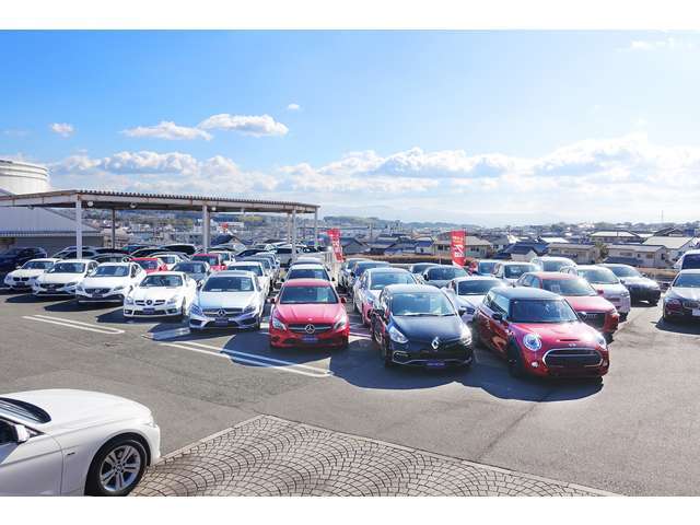 輸入車専門店、展示台数150台