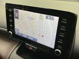 【ナビ機能付きディスプレイオーディオ】ナビ機能搭載の他、お持ちのスマートフォンと連携して、ナビやbluetoothでの音楽再生が可能です♪デザインはもちろん操作性も良好！