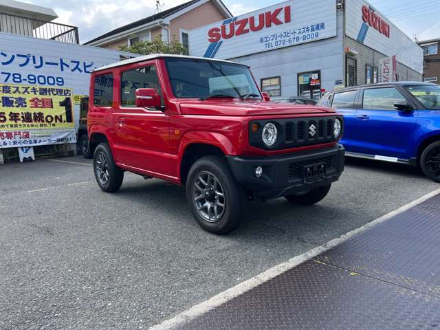 新車黒からフェラーリレッドブラックツートンNEWペイント登録済み未使用車お早めにお好きなパーツメーカでリフトUP＆ボディカスタムお得に可能です是非ご相談ください