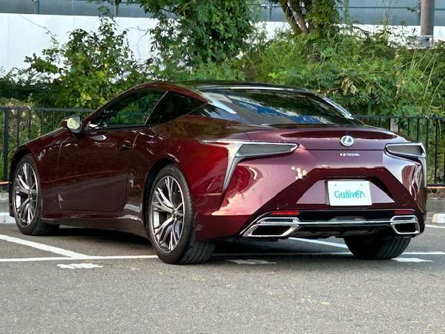 お車を左後ろから見るとこのような感じになります。テールランプやドアバイザー等装備品を確認できます。