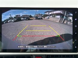 【バックモニター】後ろのカメラの映像をモニターに映し出すことができます！後方の見えない死角や、障害物との距離感をしっかり確認することができます！駐車が苦手な方におすすめです。