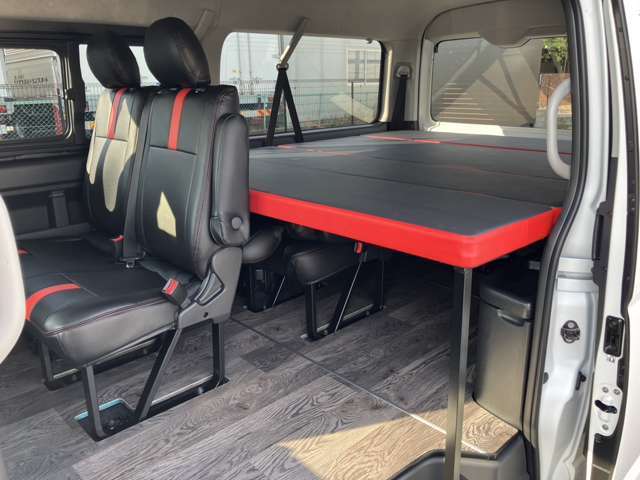 新車未登録/ALPINE　BIGX/Bカメラ/フリップダウンモニター/4列10人乗り/パノラミックビューM/デジタルインナーM/シートカバー/パワースライドドア/床張りキット/ベッドキット