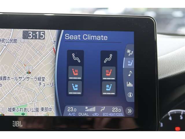 【シートヒーター＆ベンチレーション】運転席、助手席ともにシートヒーター＆ベンチレーション装備です。暑い日は冷たい空気をシートに送り、寒い日はシートを温めてくれますので快適です♪