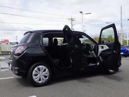 ドアが大きく開くので乗り降りもしやすいです。