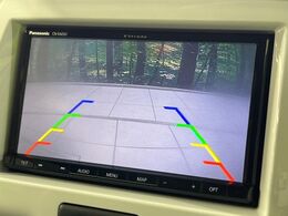 【バックカメラ】駐車時に後方がリアルタイム映像で確認できます。大型商業施設や立体駐車場での駐車時や、夜間のバック時に大活躍！運転スキルに関わらず、今や必須となった装備のひとつです！