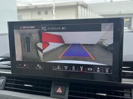 サラウンドビューカメラ『車両の4つのカメラから得た映像を合成し、上空から眺めているような映像をモニターに映し出します。車両周辺の歩行者や障害物などの発見に役立ちます。』