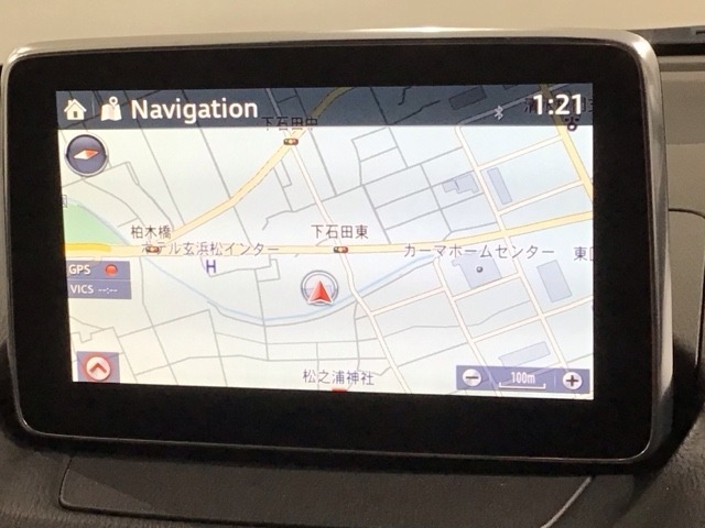 ナビ搭載です。知らない道も安心ですね！