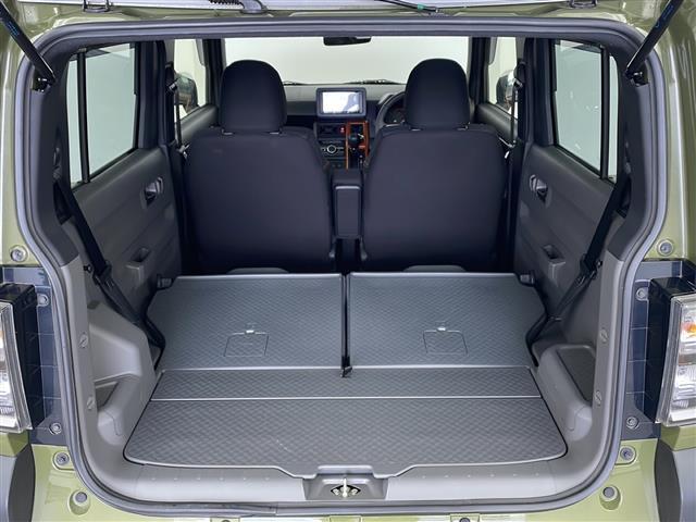 【シートアレンジ】乗せる人数、荷物によってシートをアレンジすれば、ダンボールなどの大きい荷物や、釣り具などの長尺物も載せられそうですね！