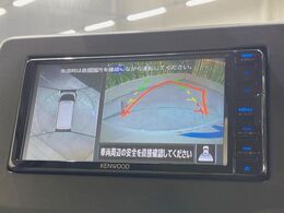 【アラウンドビューモニター】専用のカメラにより、上から見下ろしたような視点で360度クルマの周囲を確認することができます☆死角部分も確認しやすく、狭い場所での切り返しや駐車もスムーズに行えます。