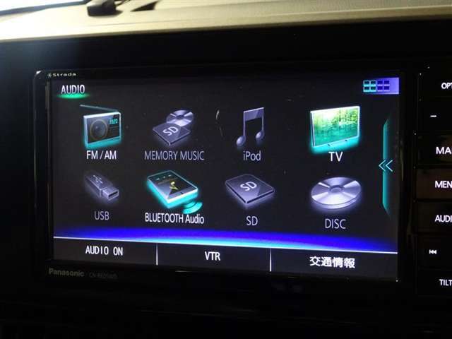 フルセグTV・CD・DVD再生機能・Bluetoothも対応でオーディオ機能充実♪