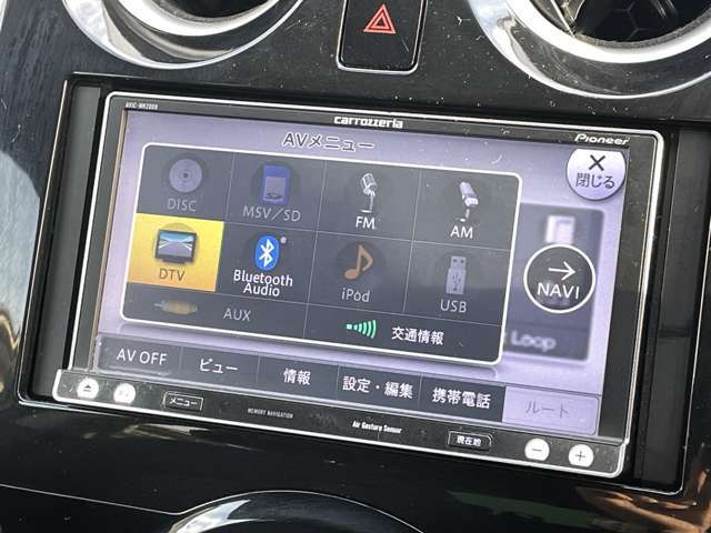 フルセグTV　DVD　CD　SD　Bluetooth