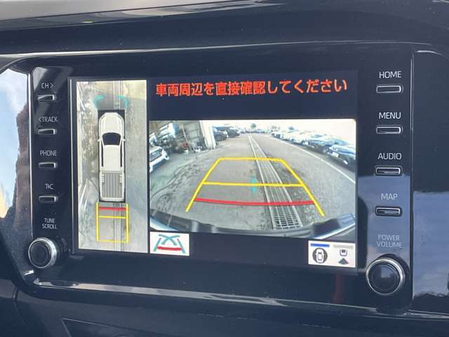 ◆純正コネクトナビ◆【パノラミックビューモニター】クルマを真上から見下ろした視点で駐車をサポートします！クルマの斜め後ろや真横など、いち早く障害物に気が付くことができます。