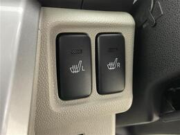 【シートヒーター】シートを温めてくれる暖房機器です！長時間座っていると負担が掛かりやすい背中や腰、または冬場などの寒い日に冷えやすい脚部に快適なぬくもりを伝えます。