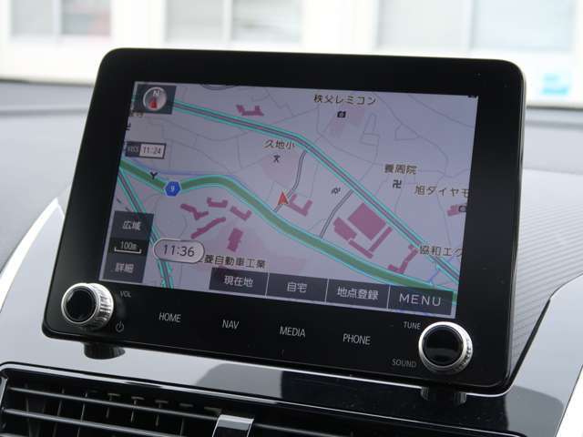 スマートフォン連携ディスプレー+ナビ　フルセグTV　USB接続　Bluetooth接続