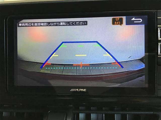 後方の見にくい視界もバックモニターで確認サポートして駐車時も安心☆