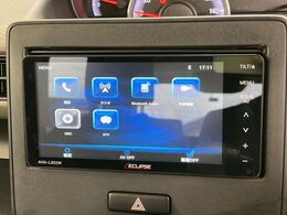 【ナビゲーション】目的地までしっかり案内してくれる使いやすいナビ。Bluetooth接続すればお持ちのスマホやMP3プレイヤーの音楽を再生可能！毎日の運転がさらに楽しくなります！！