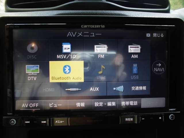 カロッツェリアナビ　TV・Bluetooth接続可能　バックカメラ付き