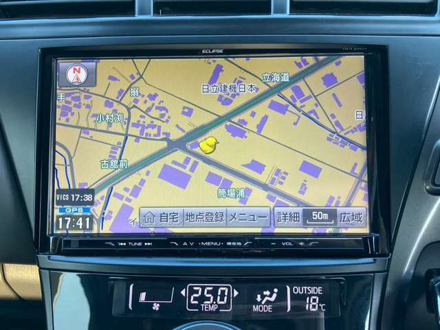 イクリプス製9インチナビ【AVN-ZX03i】フルセグTV/Bluetooth/CD/DVD/バックモニター