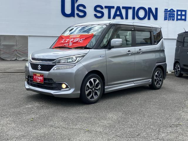ソリオバンディットMV入荷しました！ナビやリア左側電動スライドドア、ETC車載器、フロントドライブレコーダーなどを装備した一台です！
